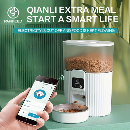 PAPIFEED automatic cat feeder designated dog feeder cat food and dog food wifi remote intelligent cat and pet feeding machine