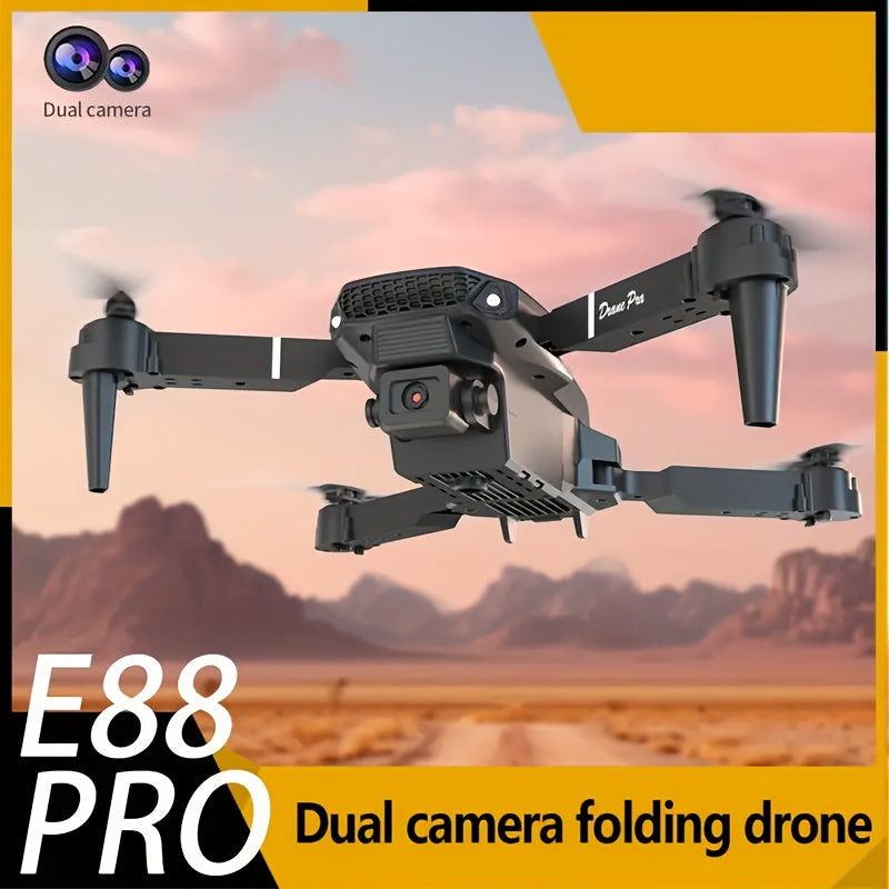 Drone with Dual Cameras 2 Batteries Long Endurance RC Drone Motors Optical Flow Positioning Smart Follow Indoor and Outdoor Discount Drones Beginner Christmas Halloween and Thanksgiving Gifts