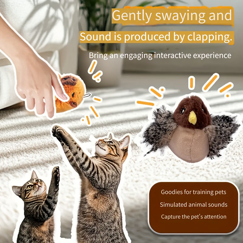 Simulated Bird Call SelfRising Toy Plush Toy Pet Toy Including Cat Toy