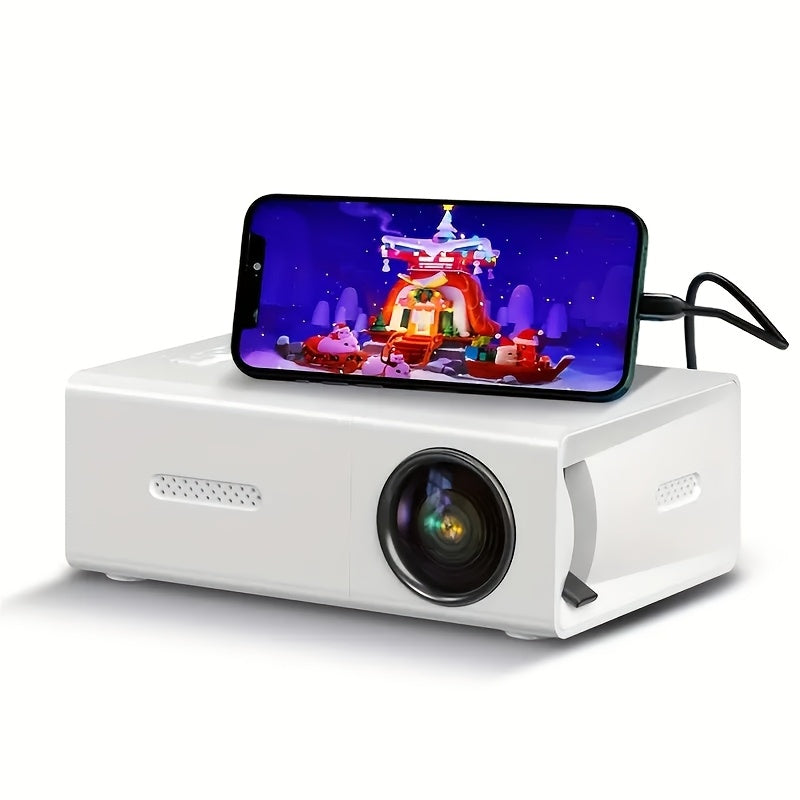 Compact HD Mini Projector for Home Theater  Camping 1080P Full HD USBPowered Portable Design with LCD Display Perfect for Indoor  Outdoor Use